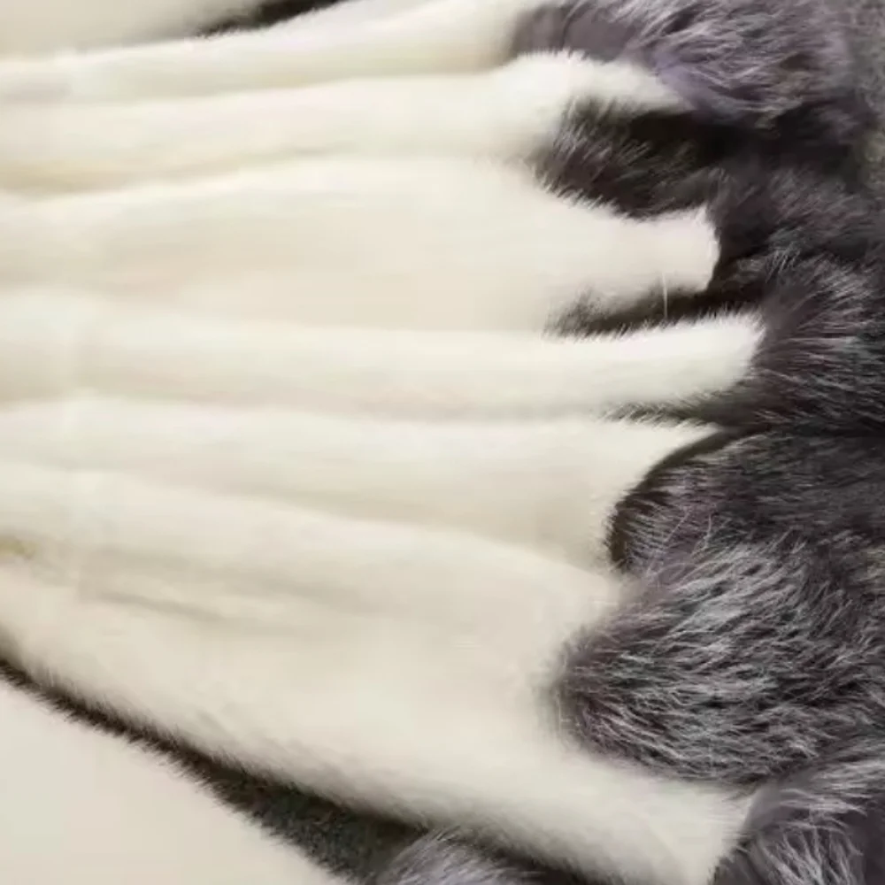 Faux Fur Jacket Women Thick AutumnWinter Korean Maxi Coat Long Warm Luxury Fur - Picture 8 of 11